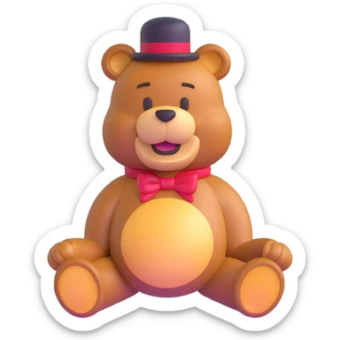 Freddy Fazbear bear sticker