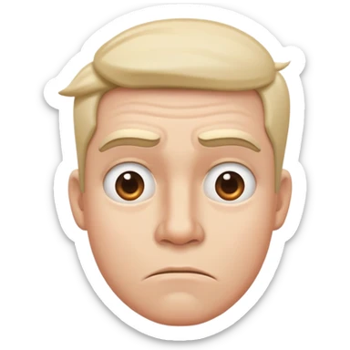 Nonchalant face with shrugged shoulders  sticker