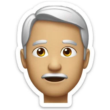 Judgmental facial expression sticker