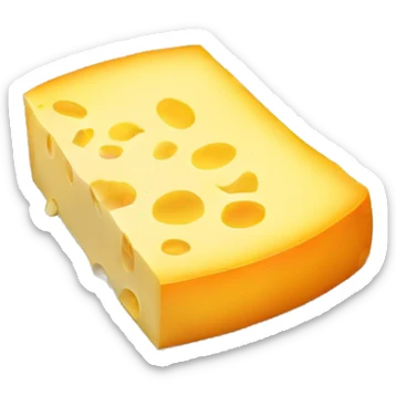 sliced cheese sticker