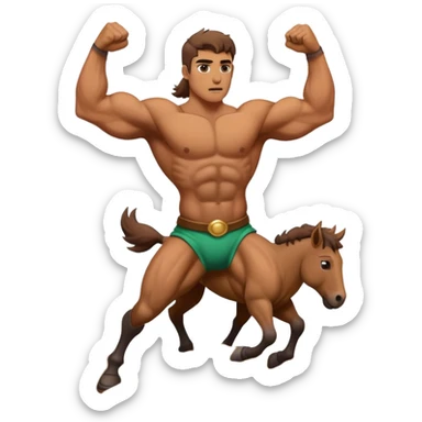 Centaur throws dirt sticker