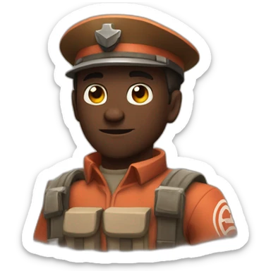 Team fortress two soldier sticker