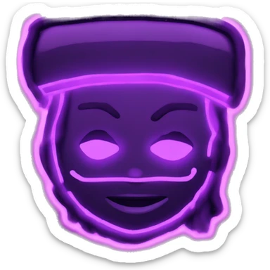 “Violet bay RP” gaming logo for gta roleplay, neon lighting  sticker
