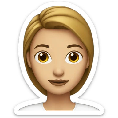 Women with long forhead sticker