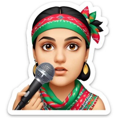 Colorful Singer sticker