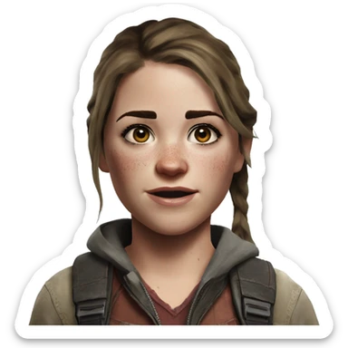 Ellie Williams from The Last Of Us 2 in Santa Barbara  sticker