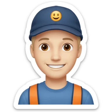 Make me stickers - a guy in a cap sticker