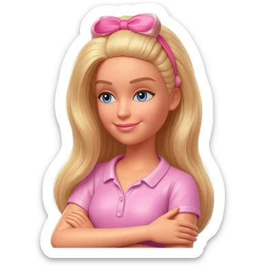 BARBIE HUG EMOJI sticker