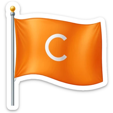 Make emoji use orange flag and 🪯 thise emoji,emoji fit in flage this 🪯 sticker