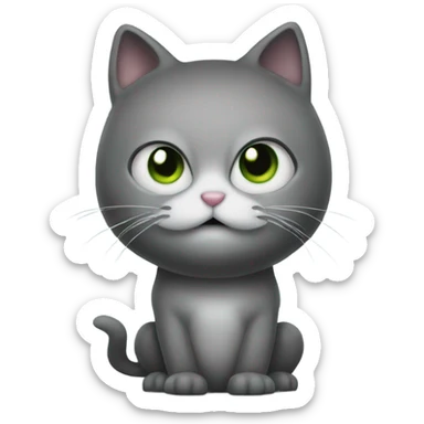 boo from monsters ink saying “kitty” sticker