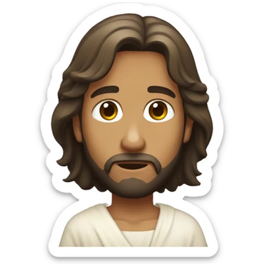 Jesus abraçando um jovem sticker