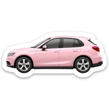 light pink car sticker