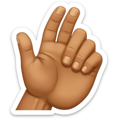 back of fist sticker