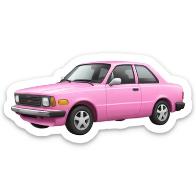 Pink car sticker