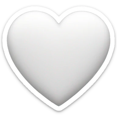 need white heart small and big heart emojis sticker