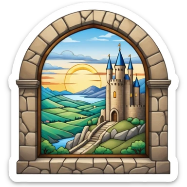 castle window sticker