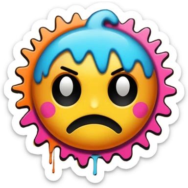 graffiti that is gritty hip hop driven that says sick sticker