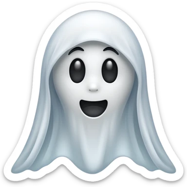 I need a spirit emoji like a ghost but very whispy and airy looking  sticker