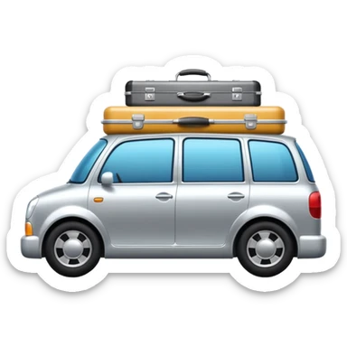 hotel luggage car sticker