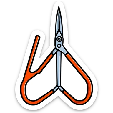 garden pruning scissors sticker