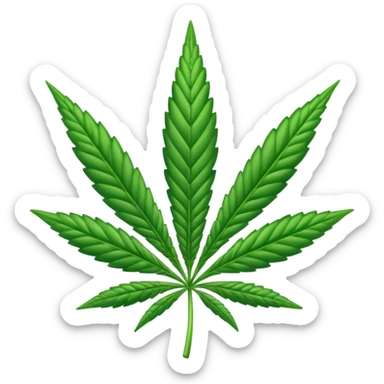 Cannabis lead sticker