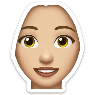 Somewhat detailed Brunette miley cyrus sticker