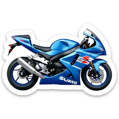 Deep pearl blue #2 Suzuki GSXR 750 sticker