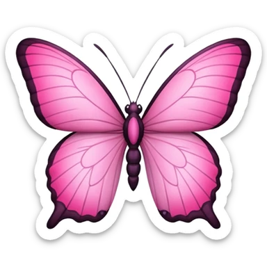 Borboleta rosa sticker