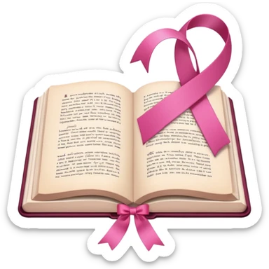Bordo Open book in a girly style sticker