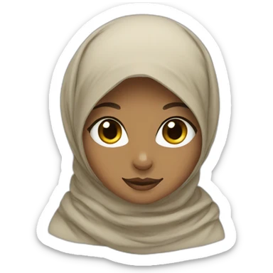 cat wear hijab sticker