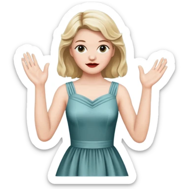 Laura Palmer hands clapping  sticker