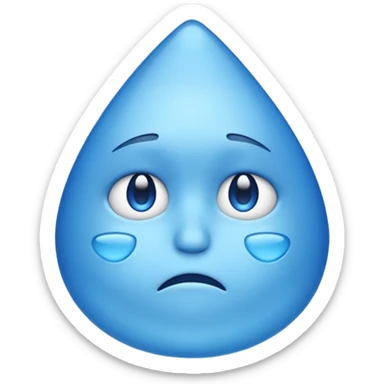 a really sad emoji sticker