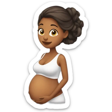 pregnant sticker