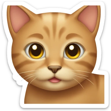 tanned  kitty  sticker