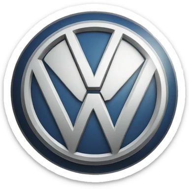 volkswagen logo sticker