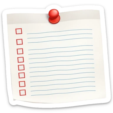 endless wavy checklist paper looping curling filled with tiny checkboxes disappearing into background sticker