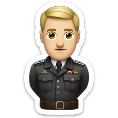 Hitler avec le signe nazi sticker