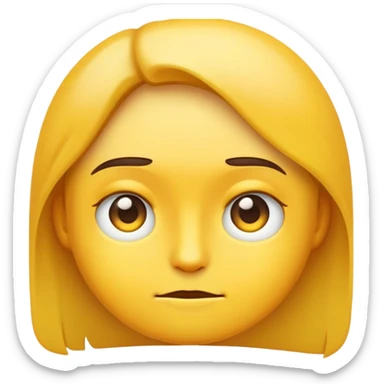 Emoji side eyeing sticker