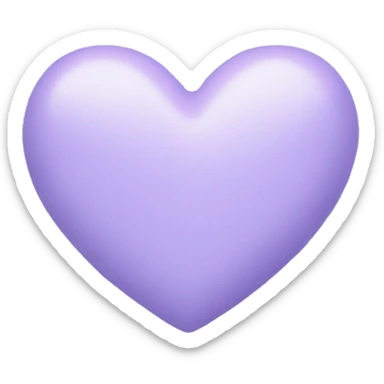 Pastel Lavender heart sticker
