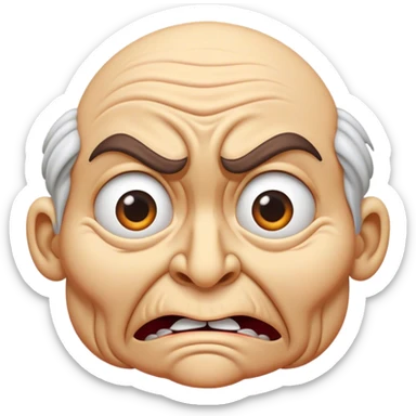 disgusted face￼ sticker