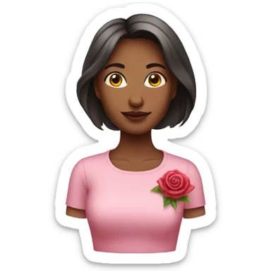 Femme avec une jupe rose  sticker