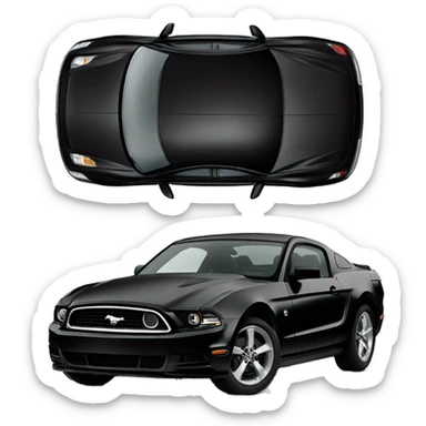 2013 ford mustang in black  sticker