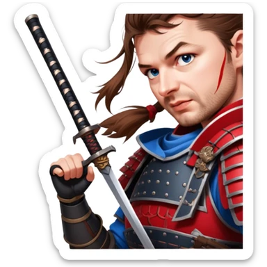Battle-Ready Samurai sticker