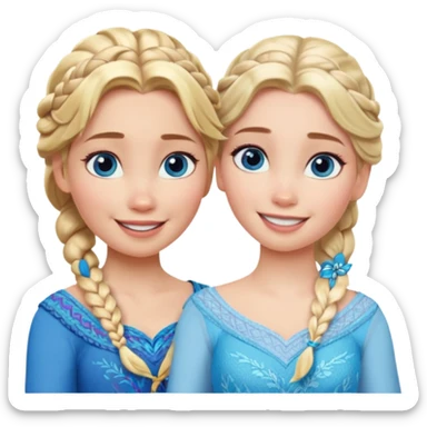 anna et elsa sticker