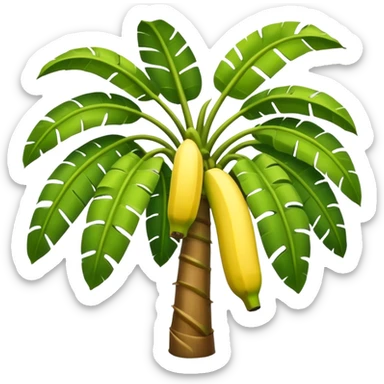 Banana tree sticker