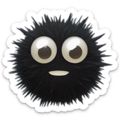 Soot Sprite (Totoro) (iOS style) sticker