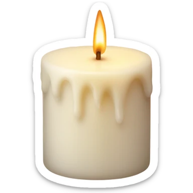 Vanilla candle  sticker