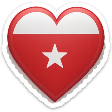 Heart shaped Gypsy Flag  sticker