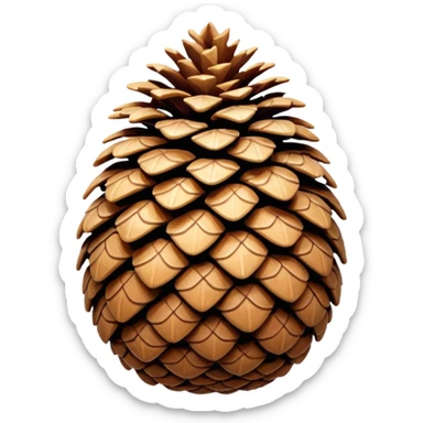 pine cone sticker