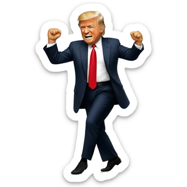 Trump dancing sticker